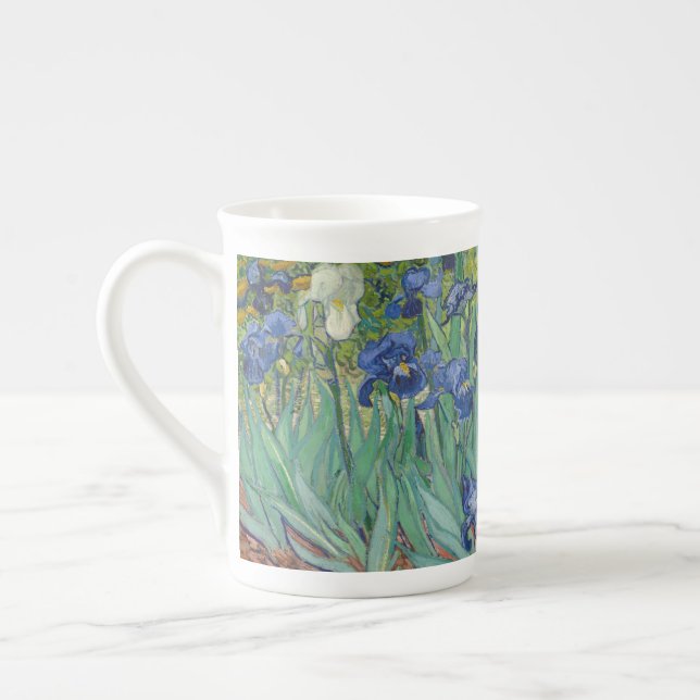 Taza De Porcelana Van Gogh Vintage Irises (Izquierda)