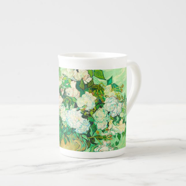 Taza De Porcelana Van Gogh White Roses (Derecha)