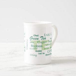 Taza De Porcelana Variedades de té y té