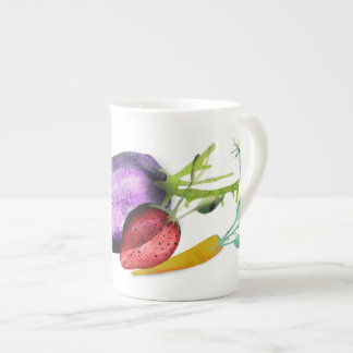 Taza De Porcelana Vegetales