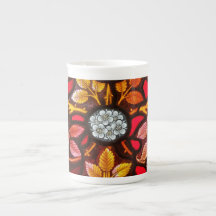 Ventana de vidrio manchado No. 1 Bone China Mug