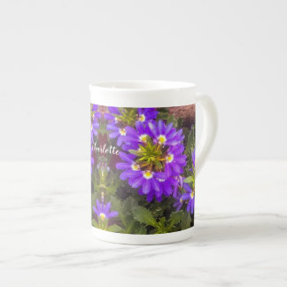 Taza De Porcelana Ventilador púrpura