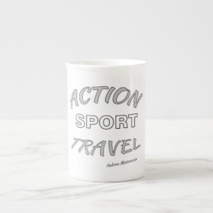Taza De Porcelana Viajes deportivos de acción
