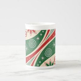 Taza De Porcelana Vibraciones de Navidad
