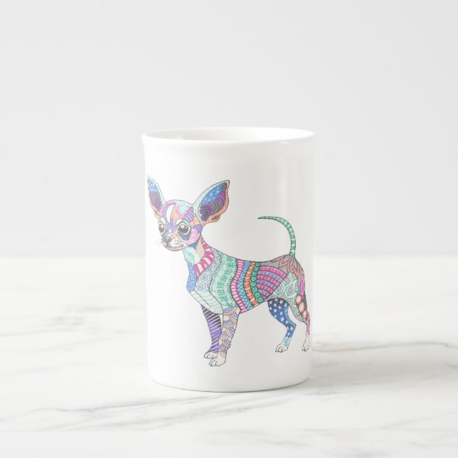 Taza De Porcelana Vibrant Chihuahua Special Mug (Frente)