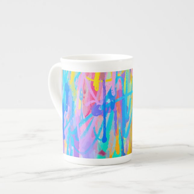 Taza De Porcelana Vibrante cascada (Izquierda)