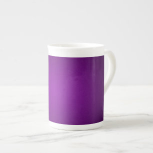 Taza De Porcelana Vigneta Granulada Morado-Negra de Moda