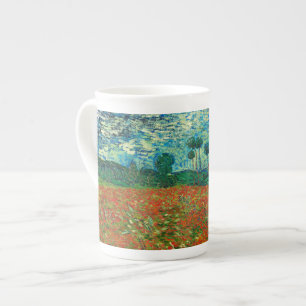 Taza De Porcelana Vincent Van Gogh Poppy Field Floral Vintage Art