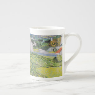 Taza De Porcelana Viñedos Vintage Van Gogh Con Vistas A Auvers