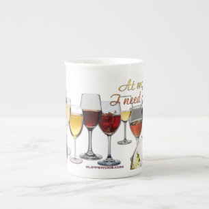 Taza De Porcelana Vino de SlipperyJoe's Wine Glasses vino fermentado