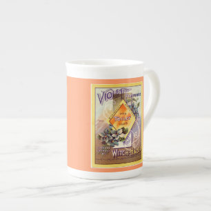 Taza De Porcelana Vintage Art Advertising Violet Witch Hazel