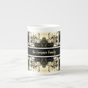 Taza De Porcelana Vintage Austria Viena Dreimaderlhaus Fiaker