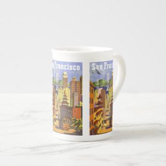Taza De Porcelana Vintage San Francisco