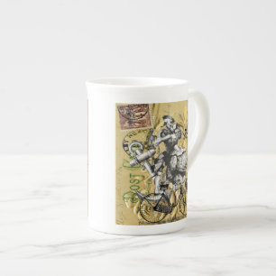 Taza De Porcelana Vintage steampunk pirata