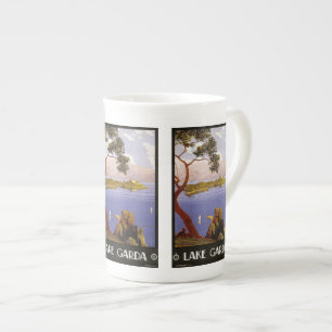 Taza De Porcelana Vintage Travel Lake Garda Italy mugs