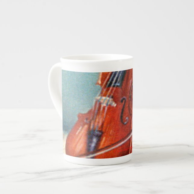 Taza De Porcelana Violín (Izquierda)