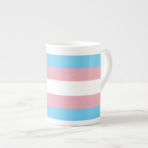 Taza De Porcelana Visibilidad de la bandera del orgullo transgénero 