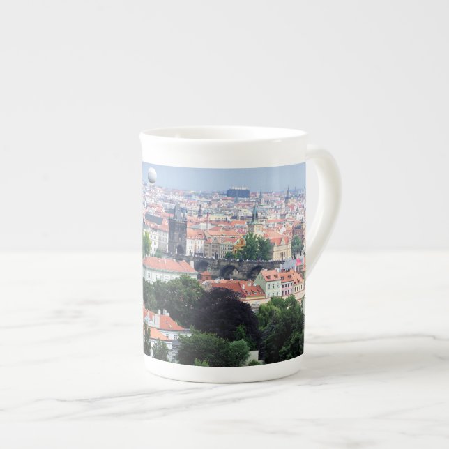 Taza De Porcelana Vista de Praga (Derecha)
