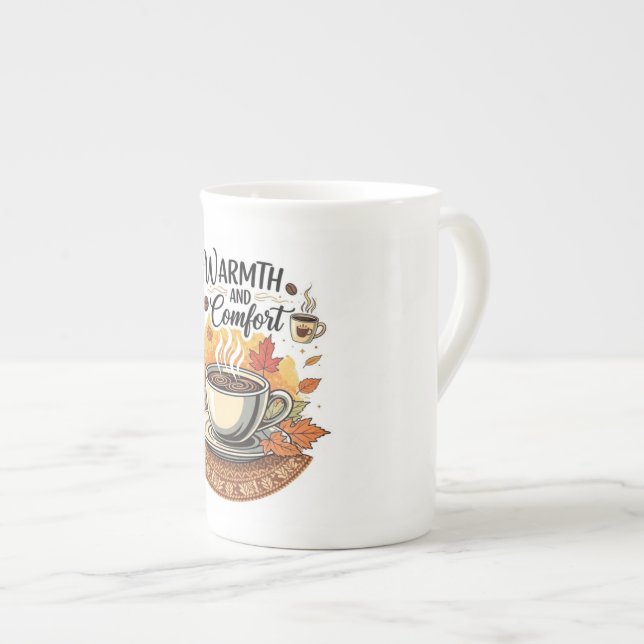 Taza De Porcelana Warmth and Comfort - Cozy Autumn Coffee (Derecha)