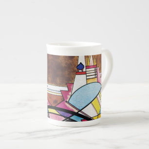 Taza De Porcelana Wassily Kandinsky - Gran Puerta De Kiev Abstracto