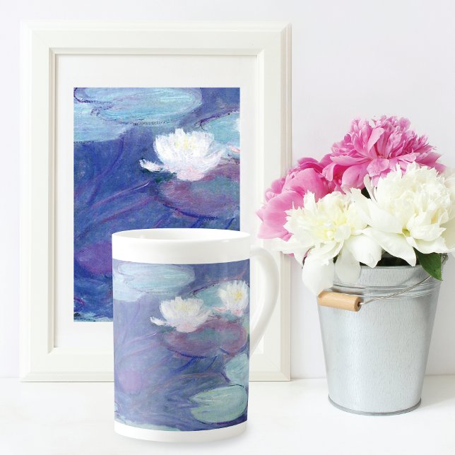Taza De Porcelana Water Lilies Blue Water Claude Monet (Subido por el creador)