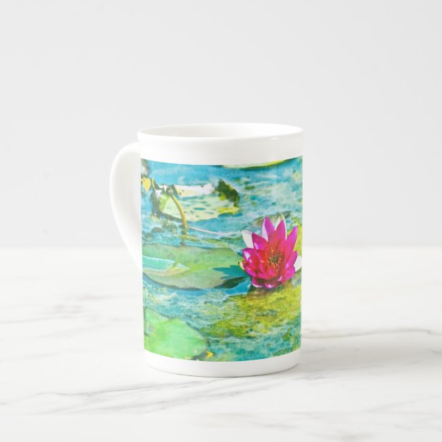 Taza De Porcelana Water Lily Lilypad (Izquierda)