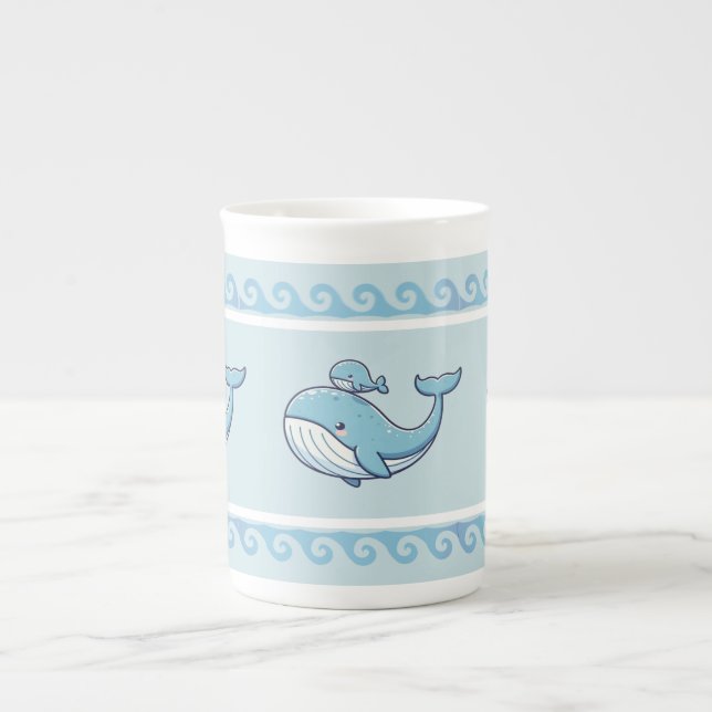 Taza De Porcelana Whaley Cute Baby (Frente)