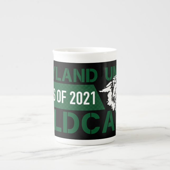 Taza De Porcelana Wildcats de la Unión Wayland #3 (Frente)