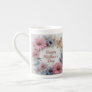 Taza De Porcelana Wildflowers Happy Mother's Day