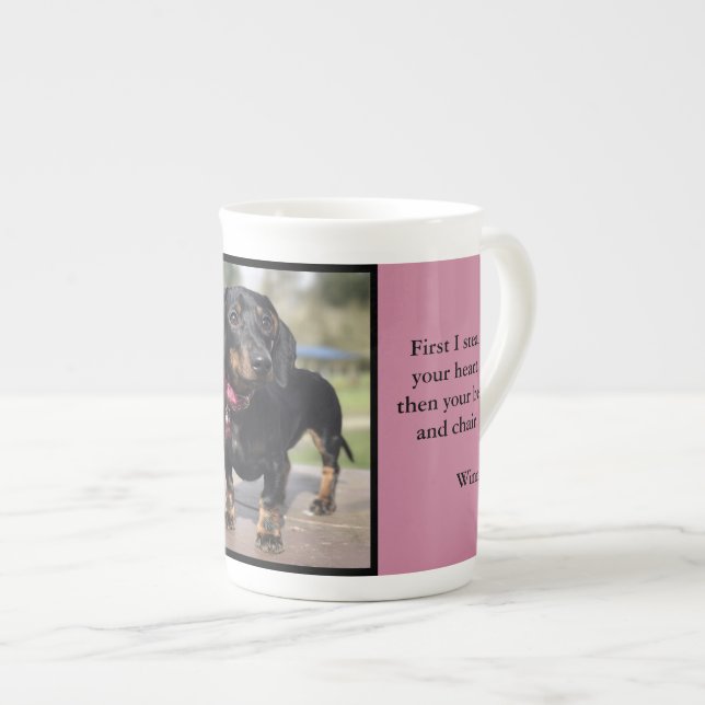 Taza De Porcelana Winnie el daschund (Derecha)