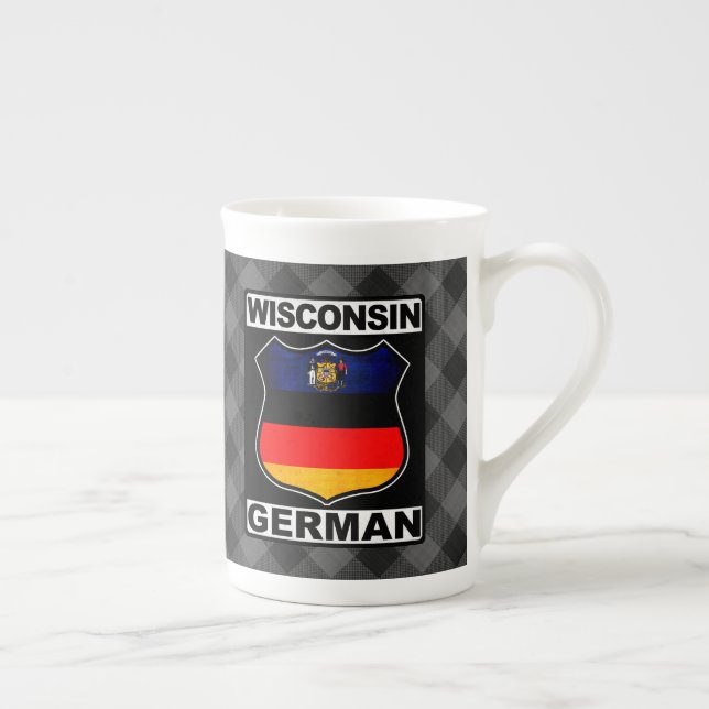 Taza De Porcelana Wisconsin German American (Derecha)