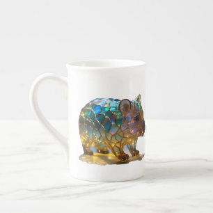 Taza De Porcelana Wombat australiano opalizado por el vidrio,