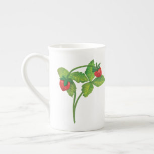 Taza De Porcelana Woodland Wild Strawberry Fragaria vesca