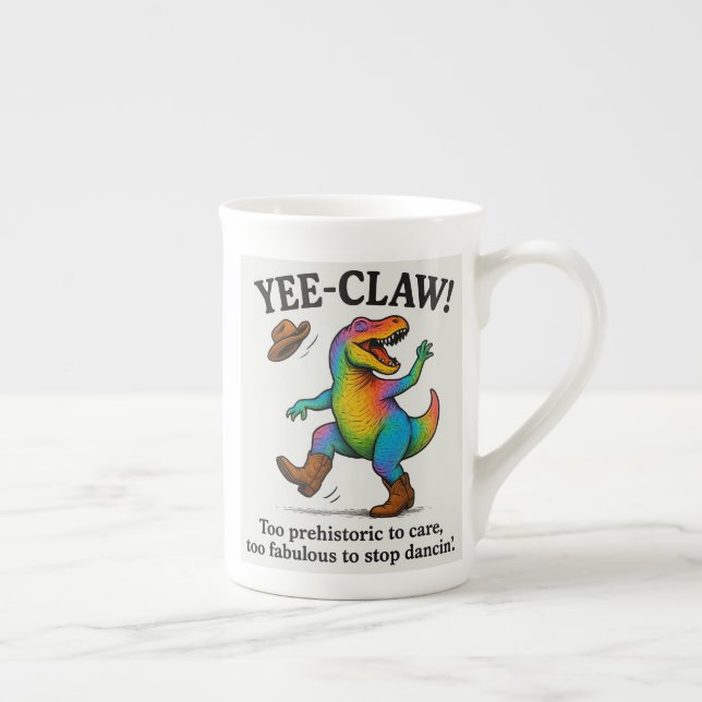 Taza De Porcelana ¡Yee-Claw! (Derecha)