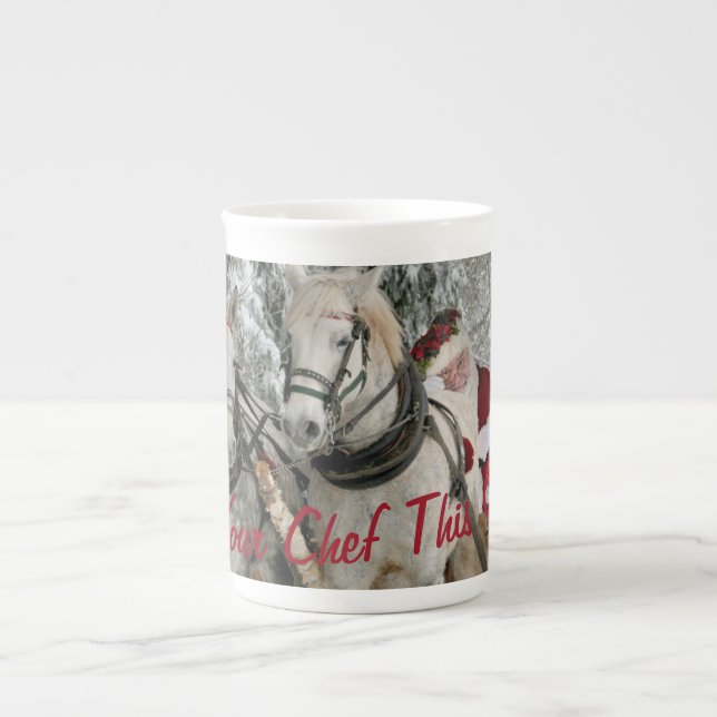 Taza De Porcelana Yo soy tu Chef, este Navidad Mug (Frente)