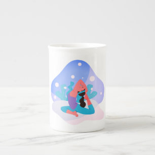Taza De Porcelana Yoga, Meditación, Fitness