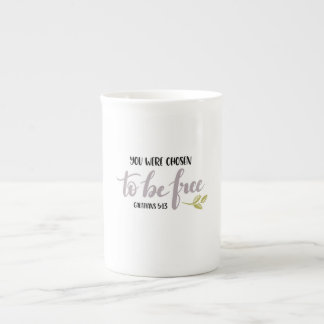 Taza De Porcelana You Were Chosen to Be Free –
