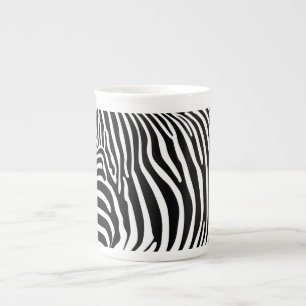 Taza De Porcelana Zebra Animalprint