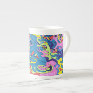Taza De Porcelana "Zona de juegos subacuática" Resumen