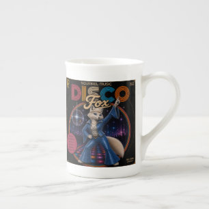 Taza De Porcelana Zorra Disco