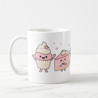 Taza de postre linda, taza de café de dulces Kawai