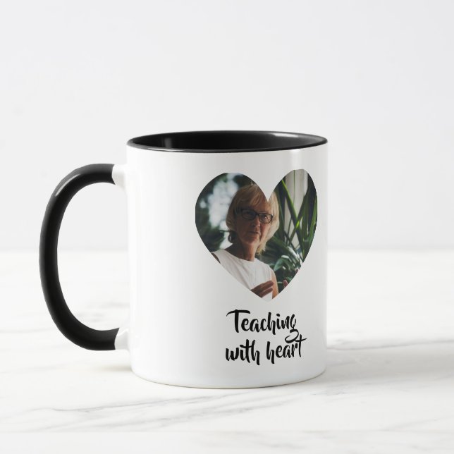 Taza de profesor personalizada con marco de foto c (Izquierda)