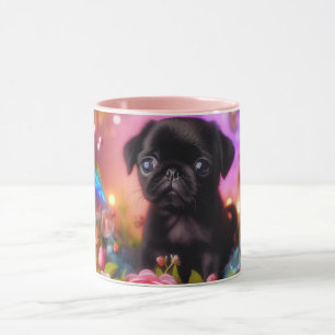 Taza de Pug Adorable • Taza de Café Amor de Cachor