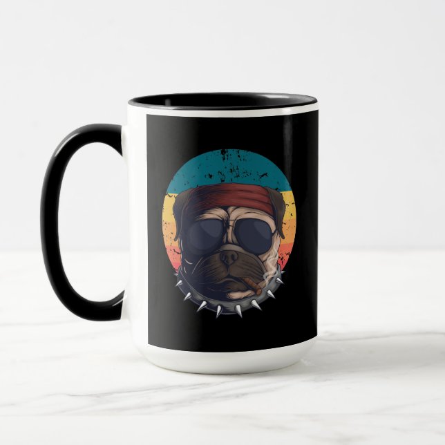 Taza de Pug Amante de Perros (Izquierda)