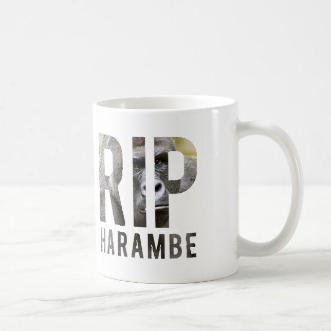 Taza de R.I.P Harambe (Derecha)
