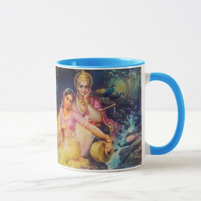 Taza de Radha y de Krishna (Derecha)