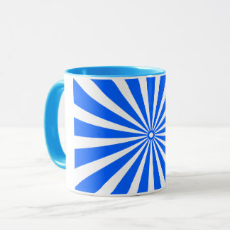 Taza de ráfaga de sol azul atrevido