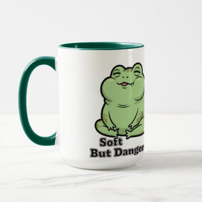 Taza de rana gruñona Kawaii (Izquierda)
