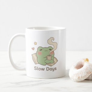 Taza de rana para días lentos   Taza de café acoge