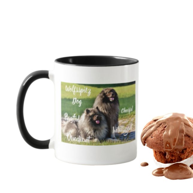 Taza de rasgos de raza de perros Wolfsspitz (Subido por el creador)